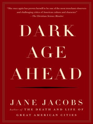 Dark Age Ahead - ebook